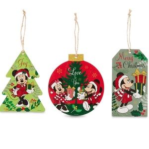 NWT Set of 3 Large Disney Christmas Ornaments